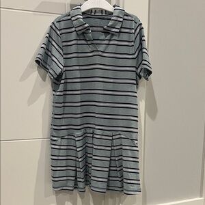 Hanna Andersson Striped MadeForSun Polo Dress, size 5